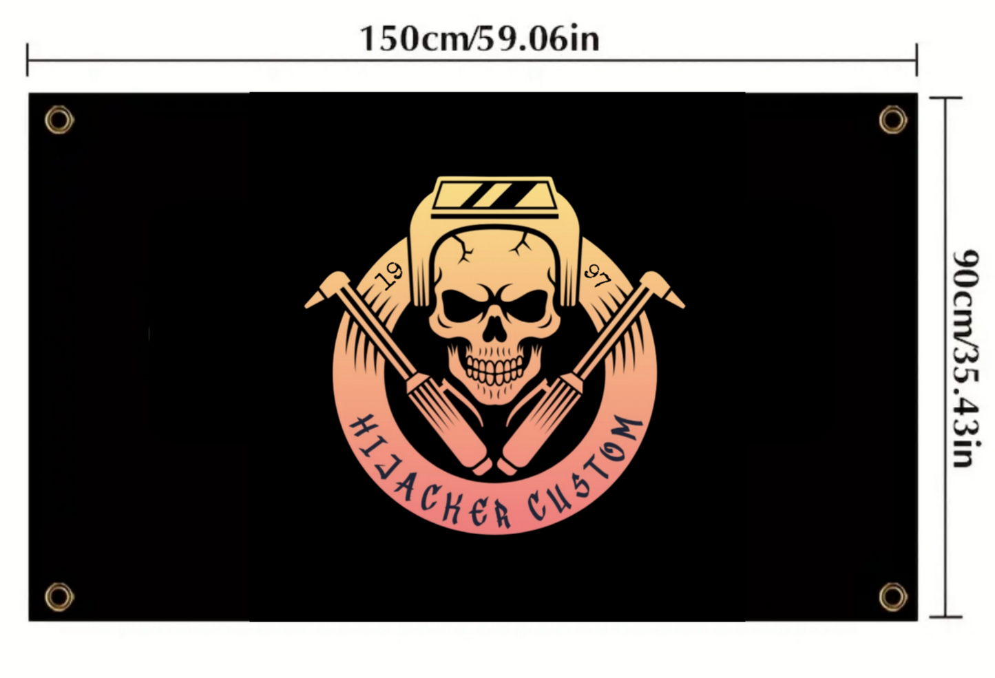 drapeau logo hijacker custom